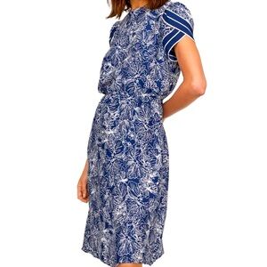 LIKE NEW • H&M floral midi with tulip sleeves